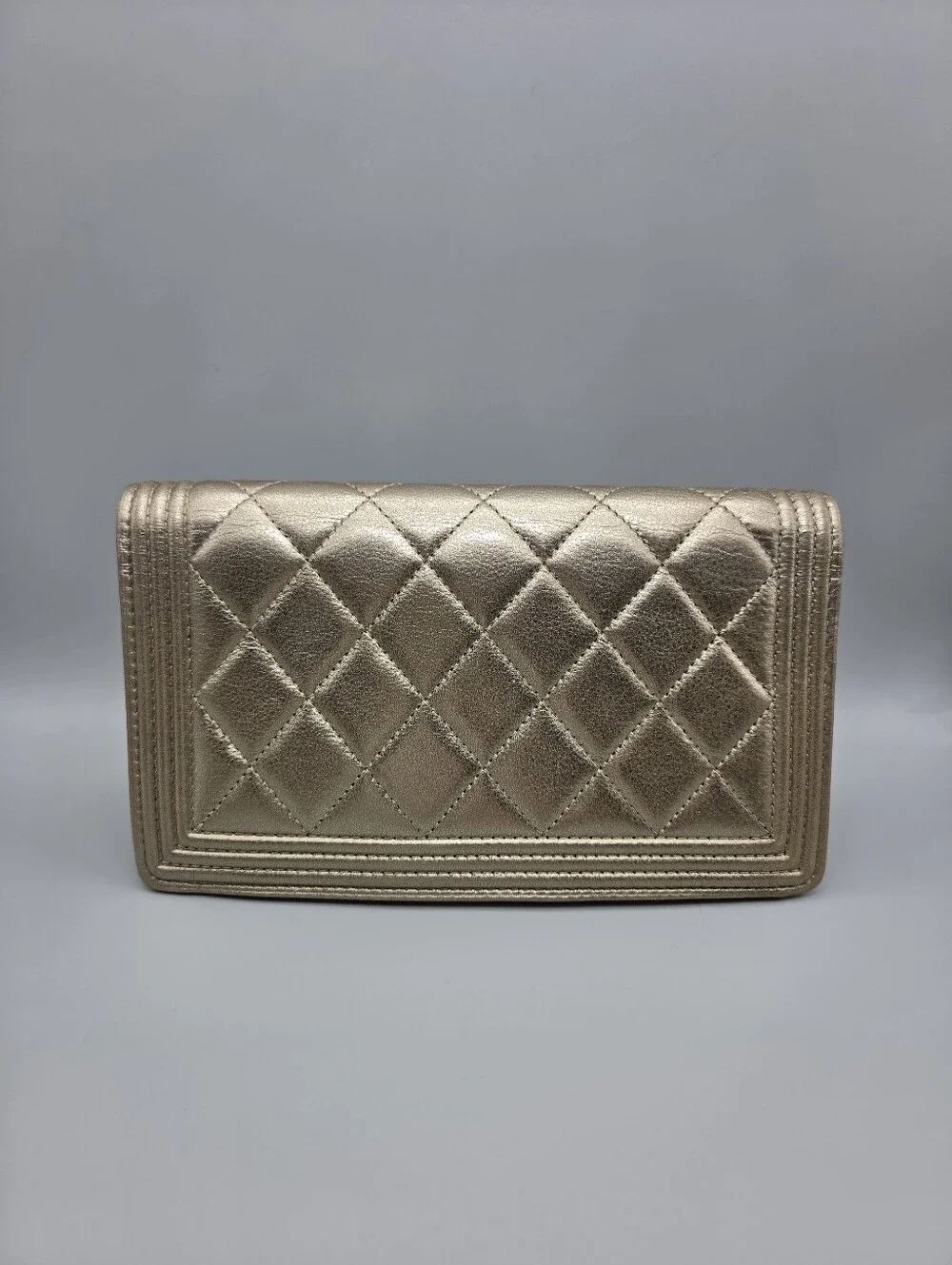 💛CHANEL Yen Gold Leather Wallet/Clutch💛